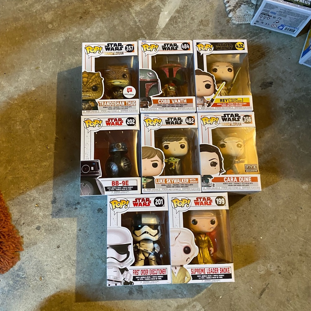 Funko Pop Star Wars Collectible Figures Set